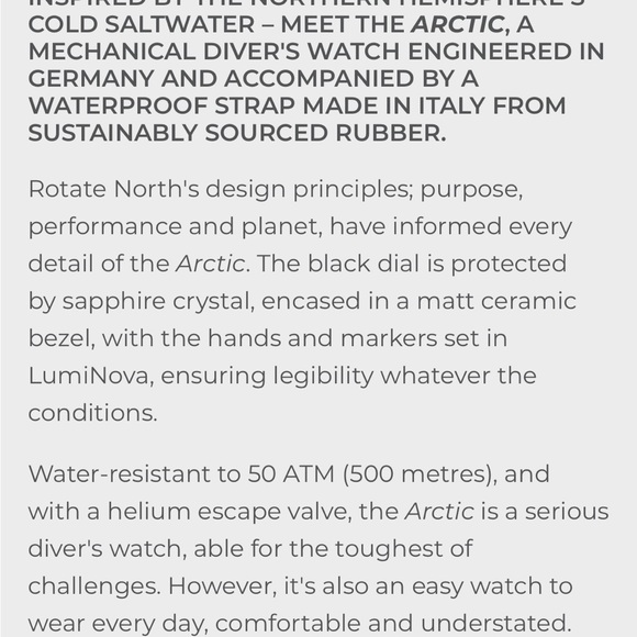 Rotate North “Arctic” dive watch - Picture 6 of 8